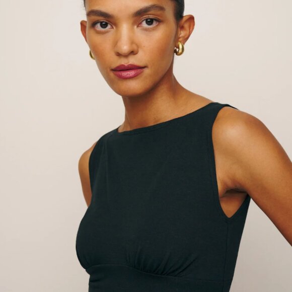 NWT Reformation Mayve Black Knit Dress - Picture 3 of 10